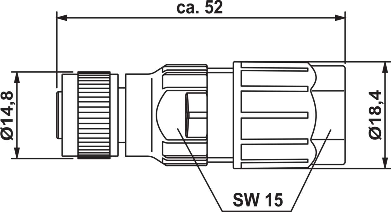 490029 Actuator Sensor cable assembly|Configurable connector|M 12|M 12