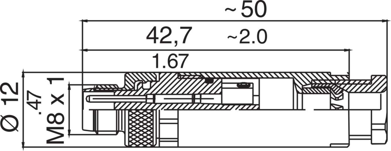 490035 Actuator Sensor cable assembly|Configurable connector|M 8|M 8