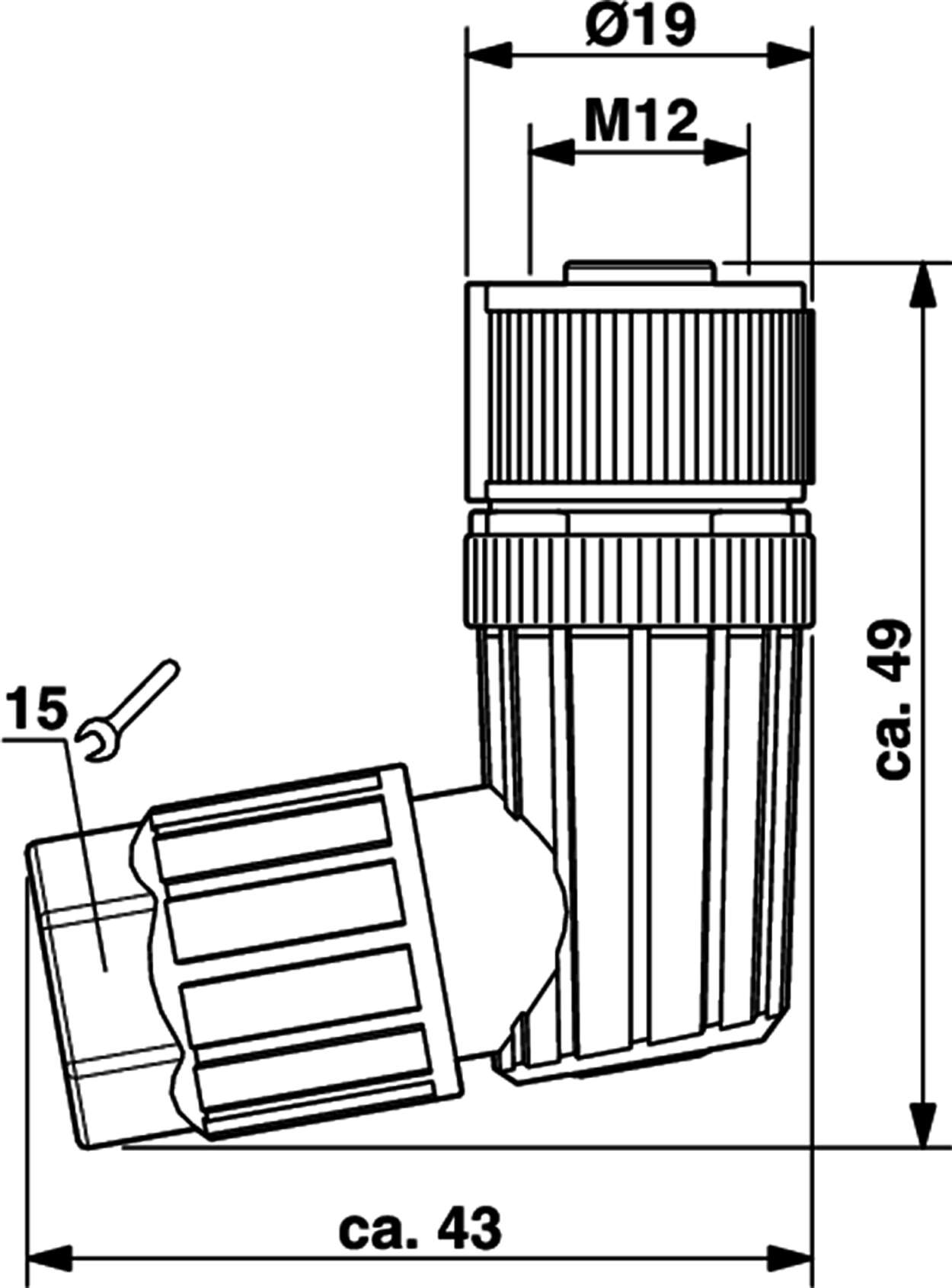 490197 Actuator Sensor cable assembly|Configurable connector|M 12|M 12