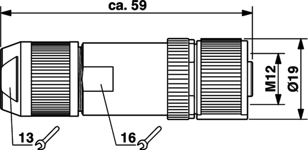 490201 Actuator Sensor cable assembly|Configurable connector|M 12|M 12