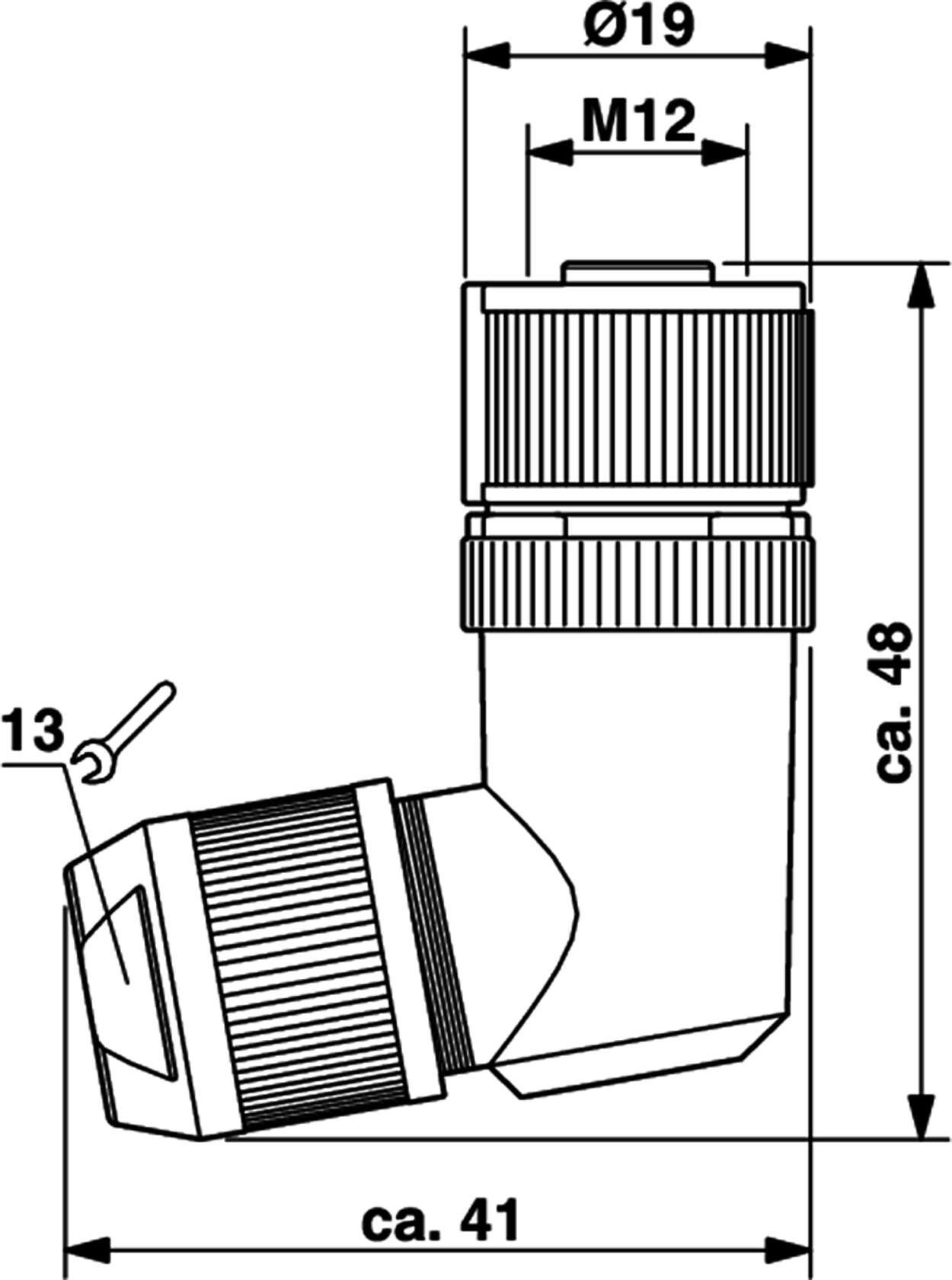 490203 Actuator Sensor cable assembly|Configurable connector|M 12|M 12