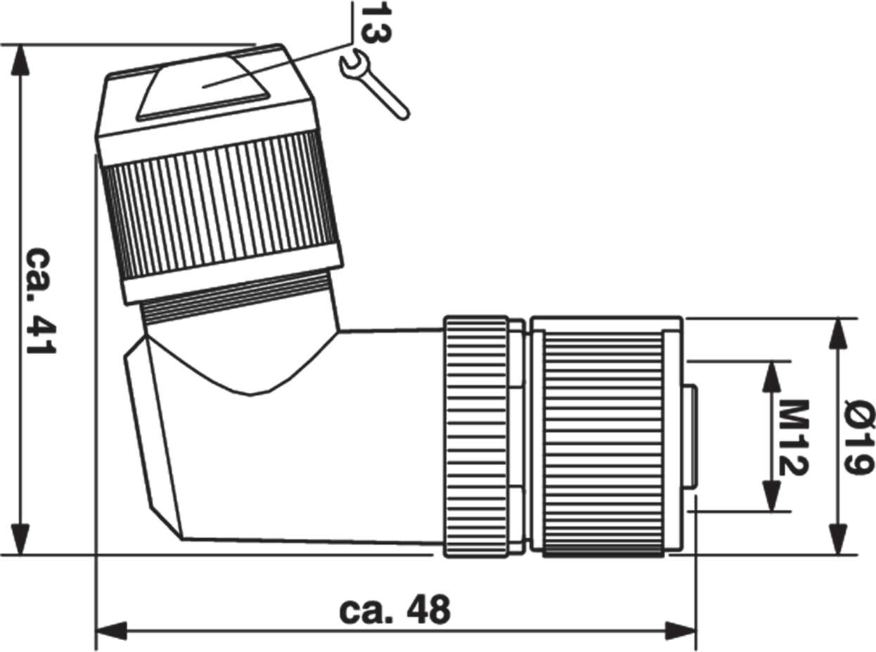 490215 Actuator Sensor cable assembly|Configurable connector|M 12|M 12