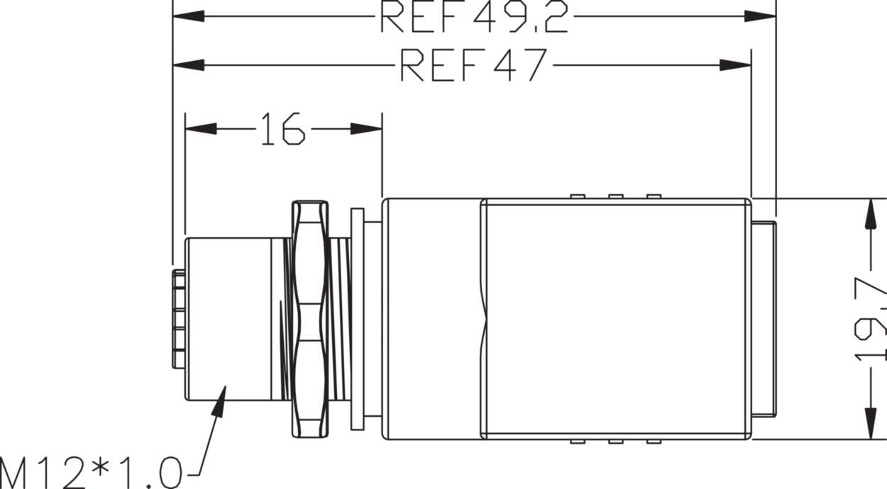 490231 Actuator Sensor cable assembly|Panel connector|RJ45|RJ45