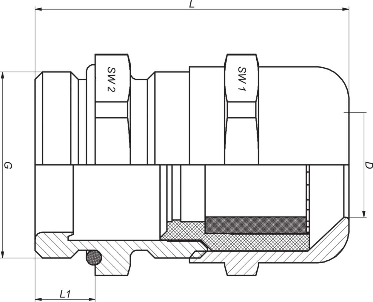 600763 Cable fitting + accessories|Cable fitting|TOP-T|metric