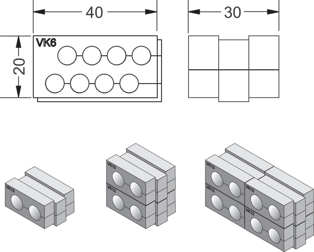 606153 Cable fitting + accessories|Cablefix Vario|Rubber module|Rubber module