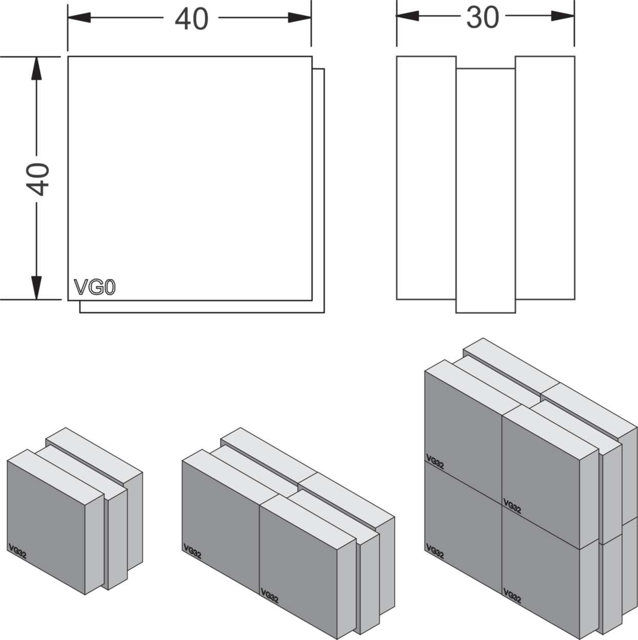606200 Cable fitting + accessories|Cablefix Vario|Rubber module|Rubber module