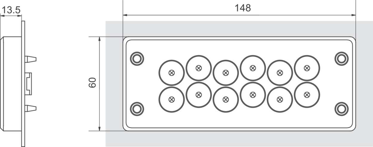 606561 Cable fitting + accessories|Kabeldurchf√ºhrungssystem|Cablefix X|Cablefix X snap-in