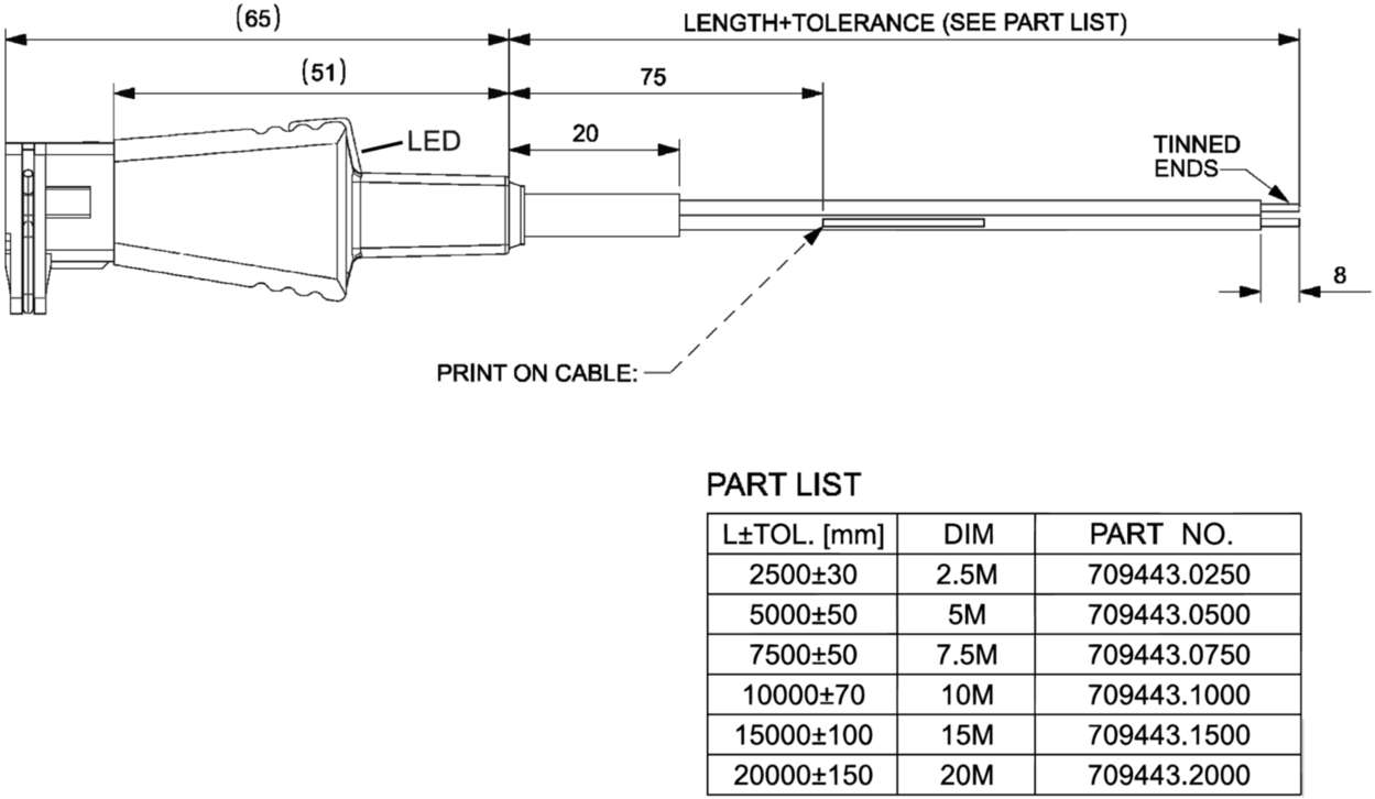 709443.025 Protection and suppression techn|Valve connector|With cable|Junior Timer