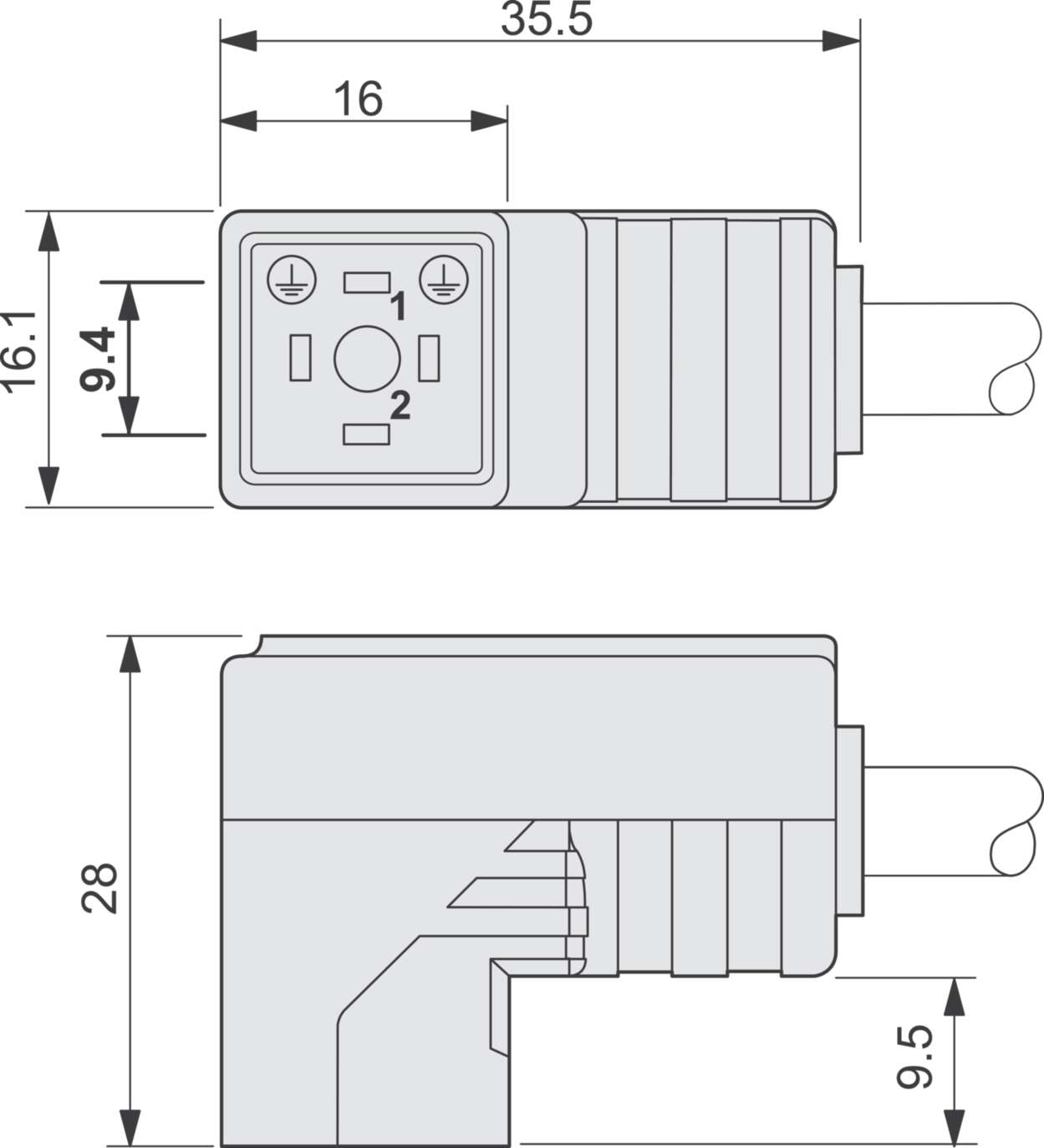 709668 Protection and suppression techn|Valve connector|With cable|Design C Ind.