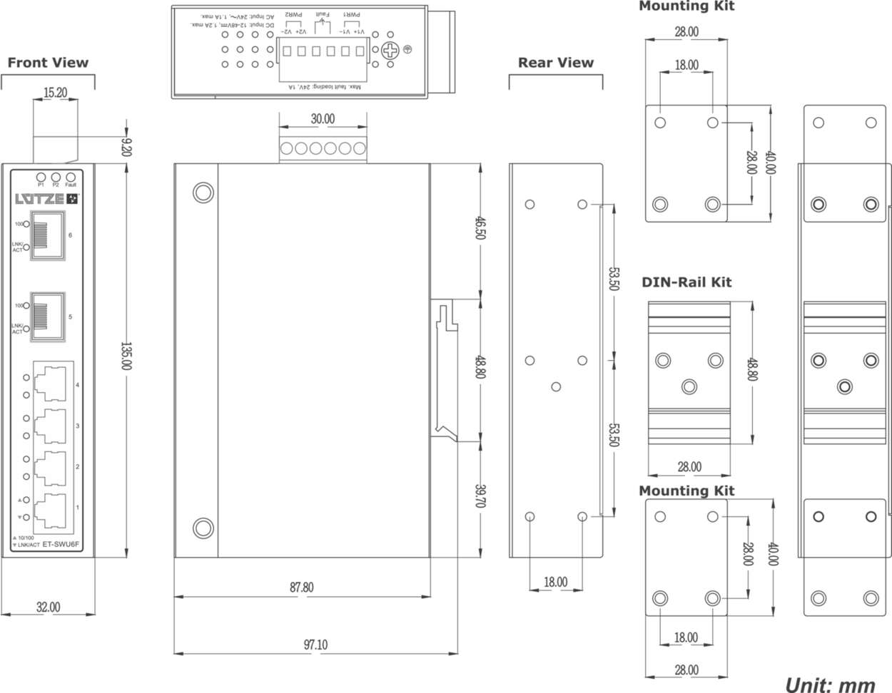 772024 Communication|Industrial Ethernet|Unmanaged Switch|Unmanaged Switch