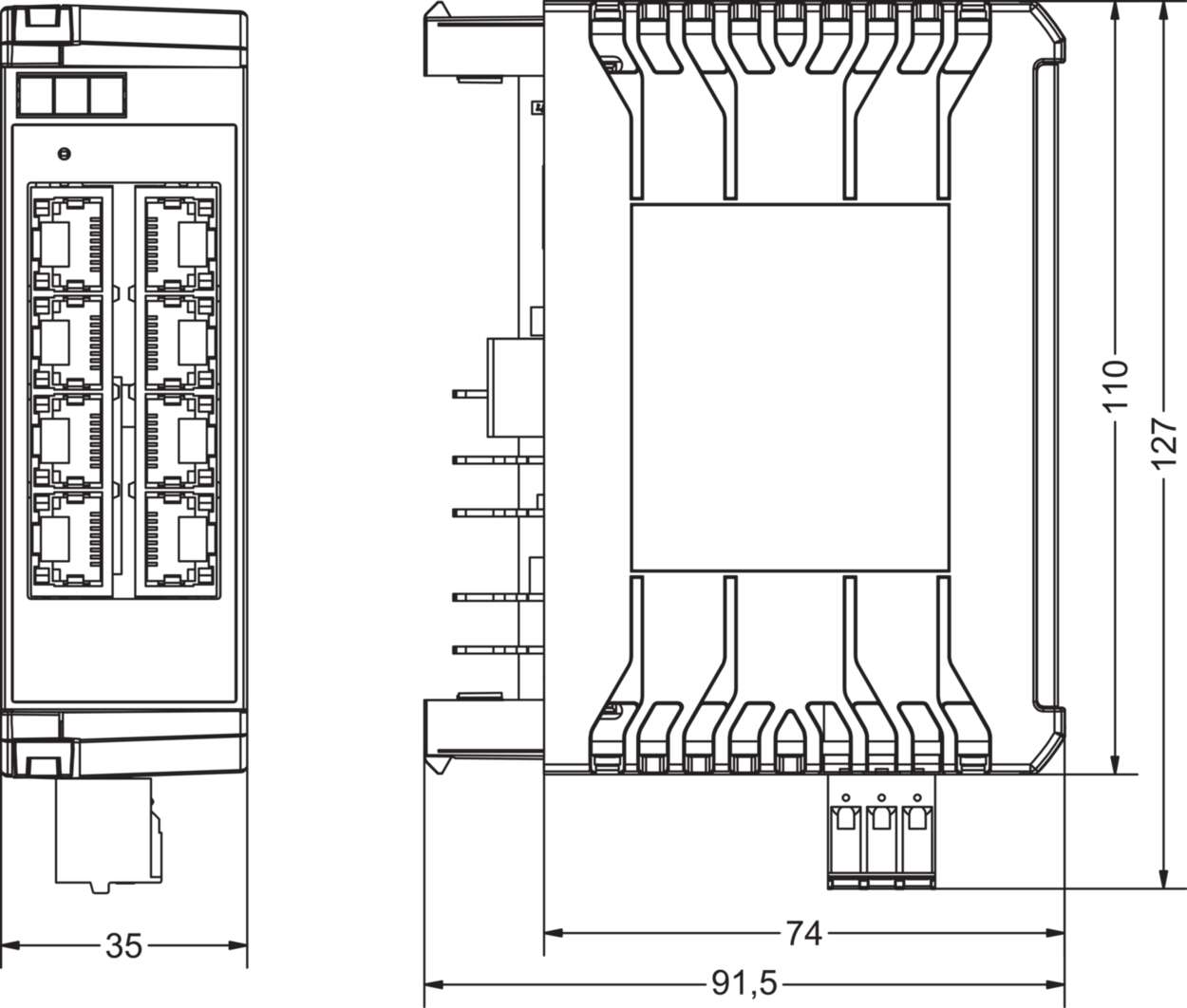 779200.0801 Communication|Industrial Ethernet|Unmanaged Switch|Unmanaged Switch