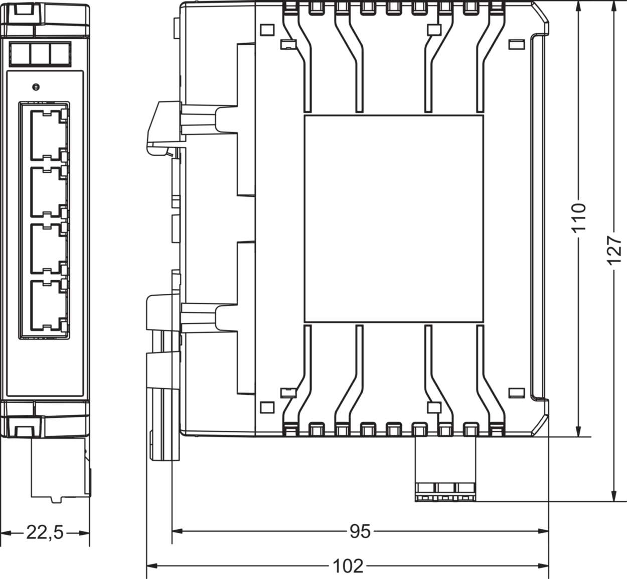 779201.0401 Communication|Industrial Ethernet|Unmanaged Switch|Unmanaged Switch