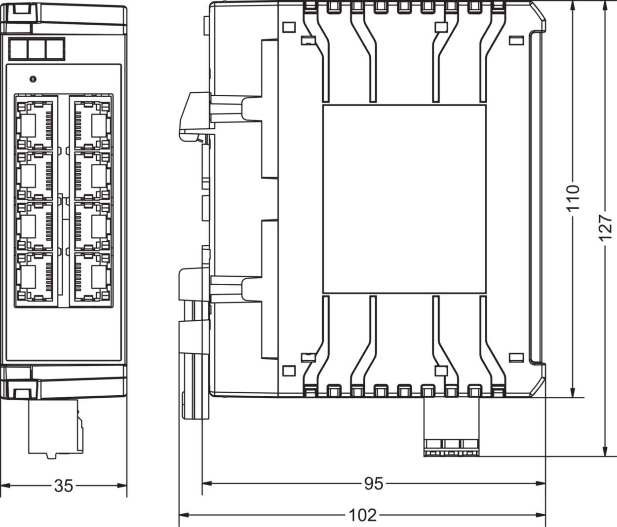 779201.0801 Communication|Industrial Ethernet|Unmanaged Switch|Unmanaged Switch