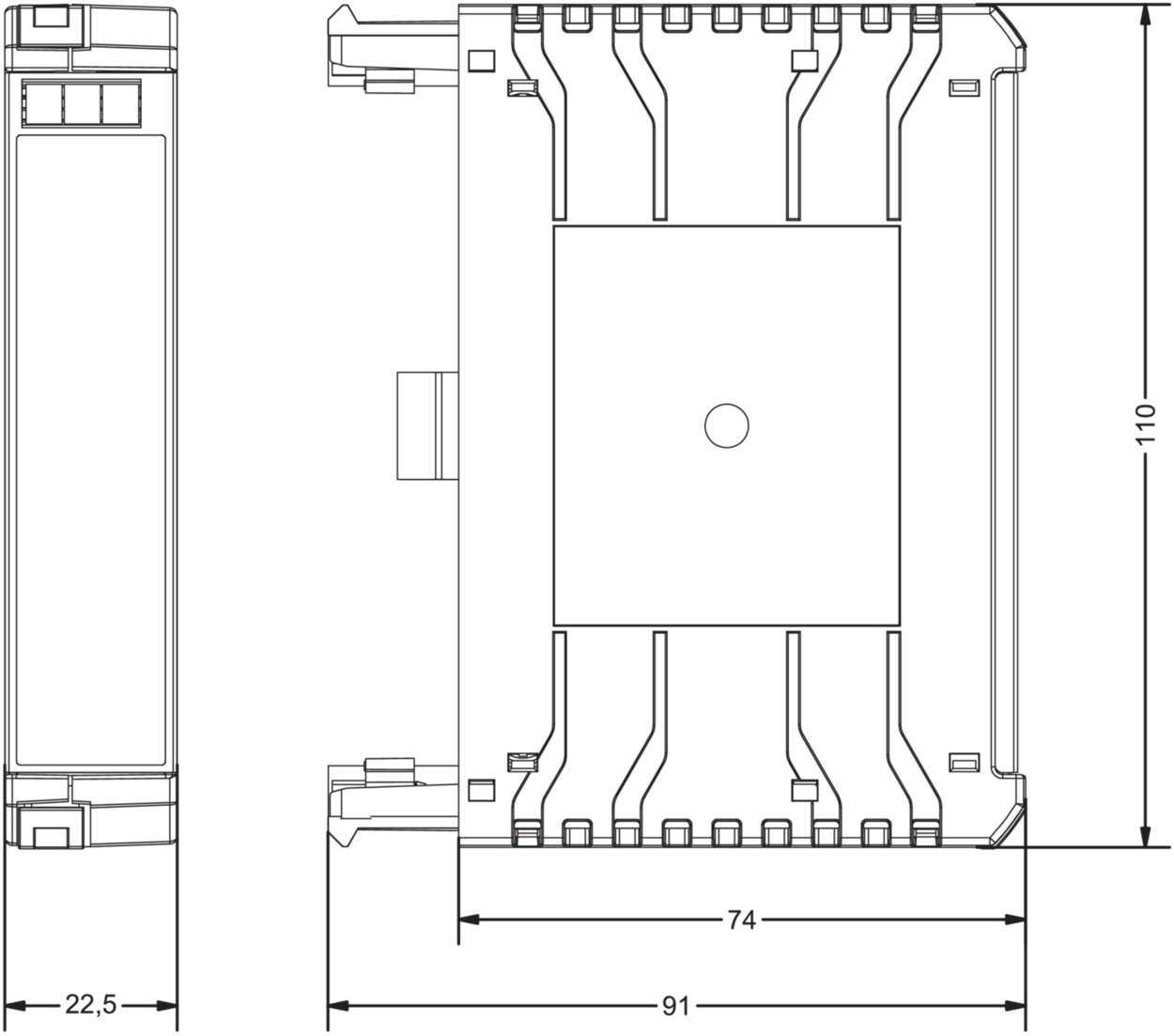 780100.225.2 Housing|LCOS|Functional housing|22.500 mm