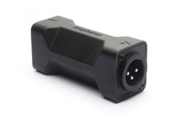 AC3M3MDW 3 Pole XLRMale Blank D Shell In-line Adapter, Pre-wired, Black