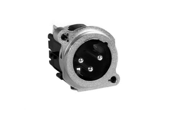 AC3MBV1-AU-PRE 3 Pole XLRMale Chassis Receptacle, BType, Nickel Finish, Gold Plated Contacts, Vertical PCB, Ground Link 1. Comparable part no: NC3MBV-1