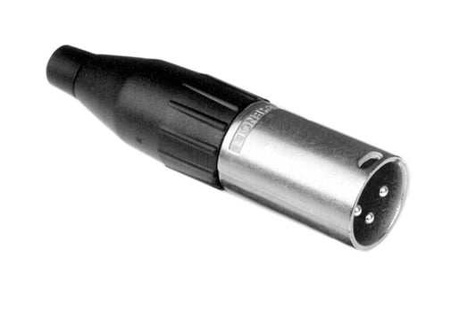 AC3MM BULK 3 Pole XLRMale Cable Connector,Machined Contacts, Nickel Finish, Bulk Packaging. Comparable part no: NC3MX-D