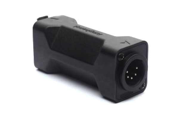 AC5F5MDW 5 Pole D Shell Adapter,MaleTo Female, Black Finish