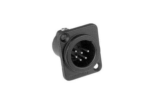 AC6AMDZB BULK 6 poleMale audio cable connector. Black finish,Machined Contacts, Solder bucket. Bulk Packaging. Comparable part no: NC6MD-L-1-BAG