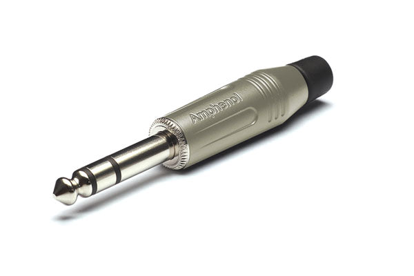 ACPS-GN-AU 1/4" Stereo Straight Plug,Musician Range, Gold Plated Contacts, Nickel Finish