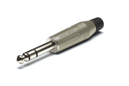 ACPS-GN BULK 1/4" Stereo Straight Plug,Musician Range, Nickel Finish, Bulk Packaging
