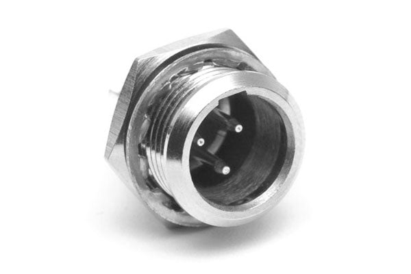 AG4MCC 4 PoleMini XLR ChassisMount,GTYPE,Male,Machined Contacts, Nickel Finish. Comparable part no:TB4M