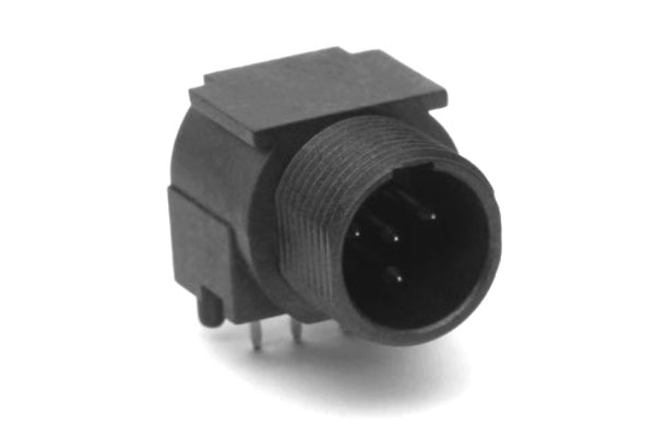 AG4MPCH 4 PoleMini XLR ChassisMount,GTYPE,Male,Machined Contacts, Hori ...