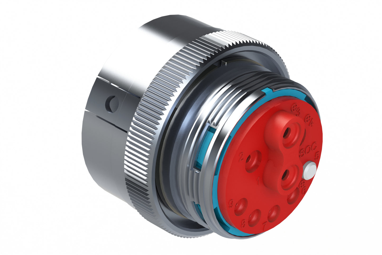 AHDBM06-24-91SR 9 Position ISOBUS Plug, Socket, Shell Size 24, Reduced Seal, Wide Thread Adapter (WTA), Break-Away. HDB36-24-91SE