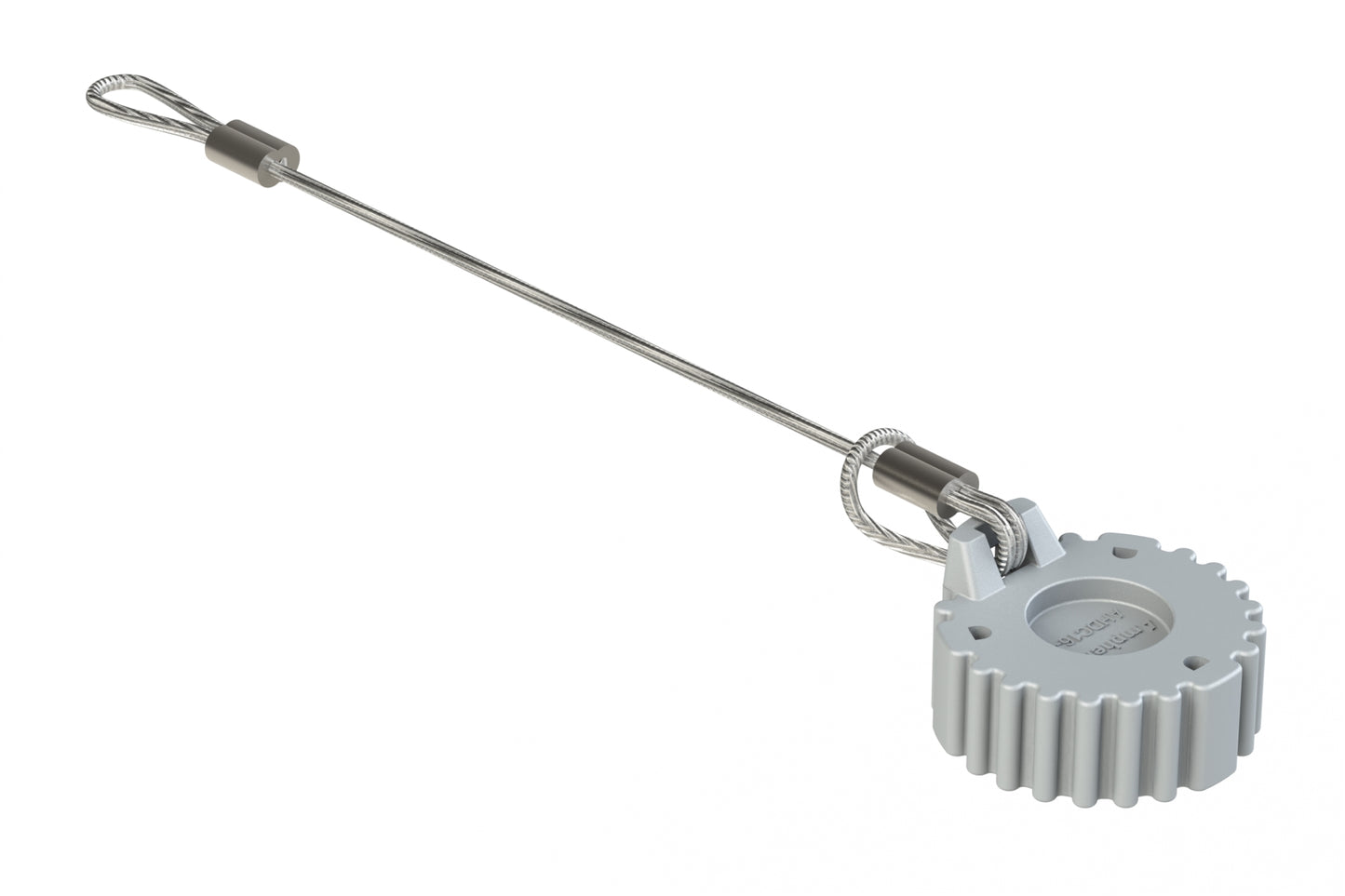 AHDC16-5-LA Protective Cap for 5 Position Receptacles, with Lanyard, AHD Series, Grey