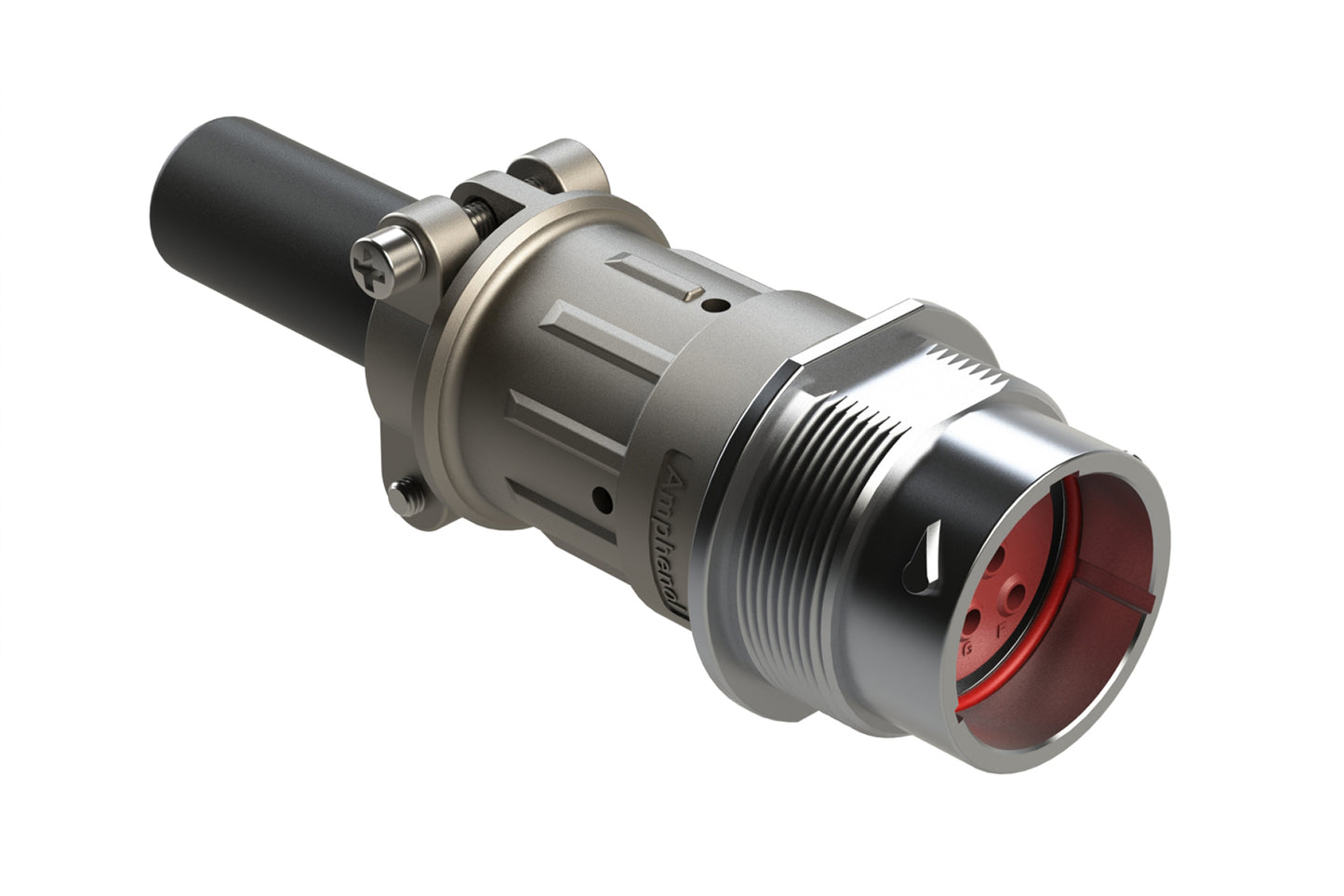 AHDM04-18-08PN-059 8 Position Receptacle Kit, Shell Size 18, Pin, Standard Seal, Wide Thread, Cable Clamp Backshell. HD34-18-8PN-059