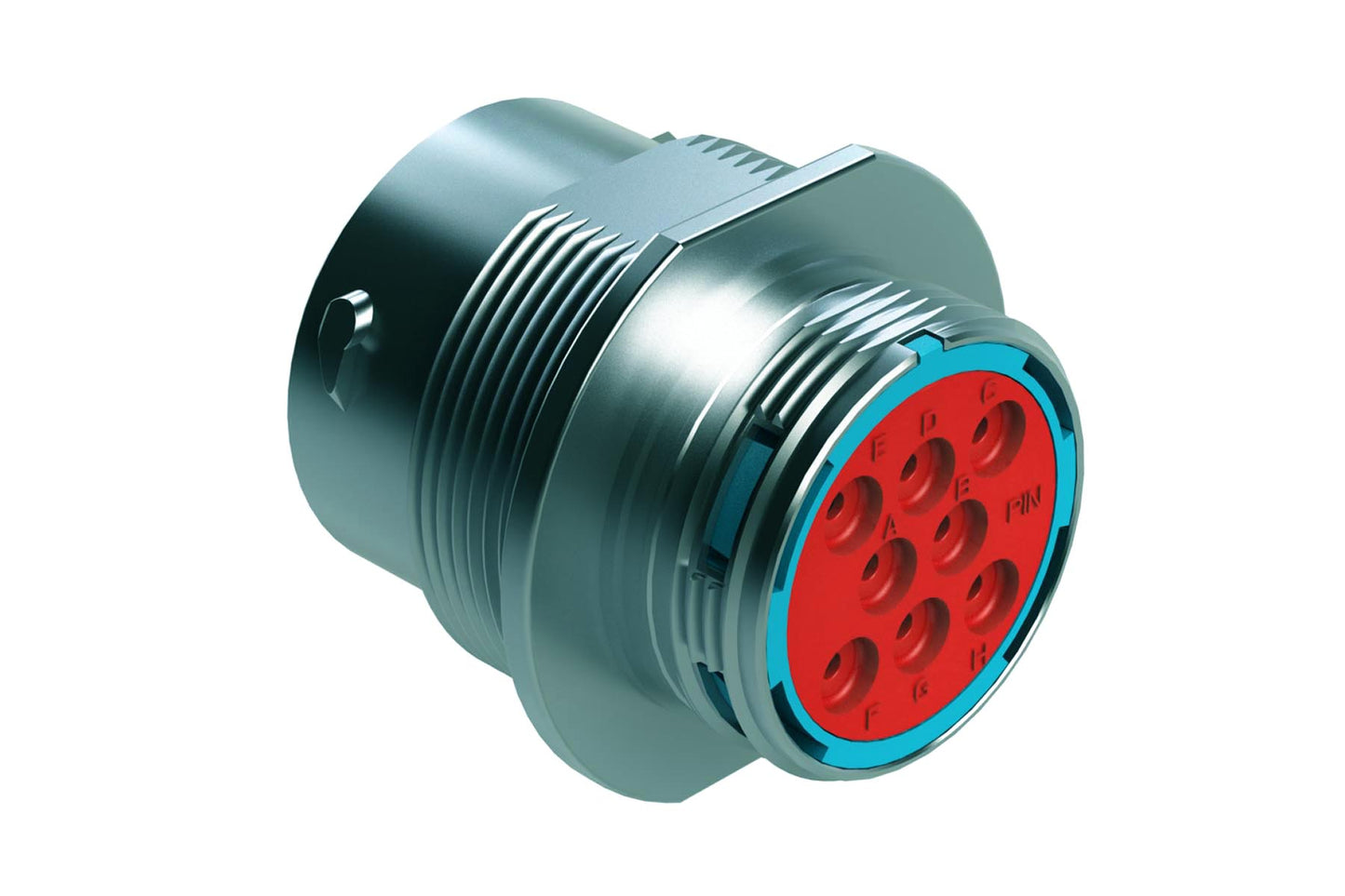AHDM04-18-08PR 8 Position Receptacle, Pin, Shell Size 18, Reduced Diameter Seal, Wde Thread. HD34-18-8PE