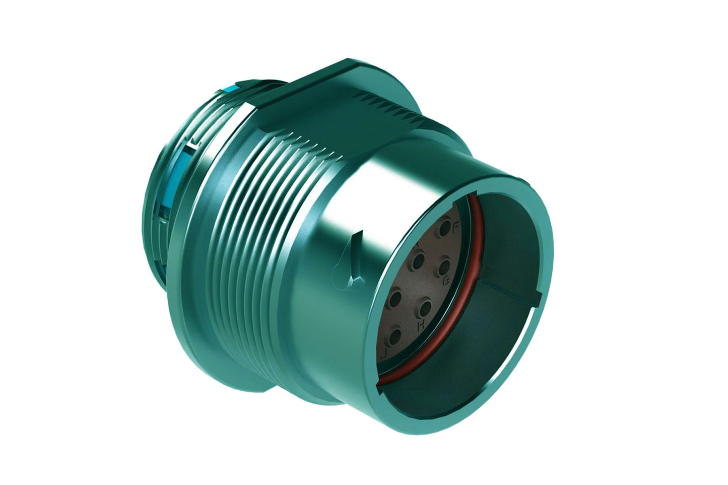 AHDM04-18-14PR 14 Position Receptacle, Pin, Shell Size 18, Reduced Diameter Seal, Wide Thread. HD34-18-14PE