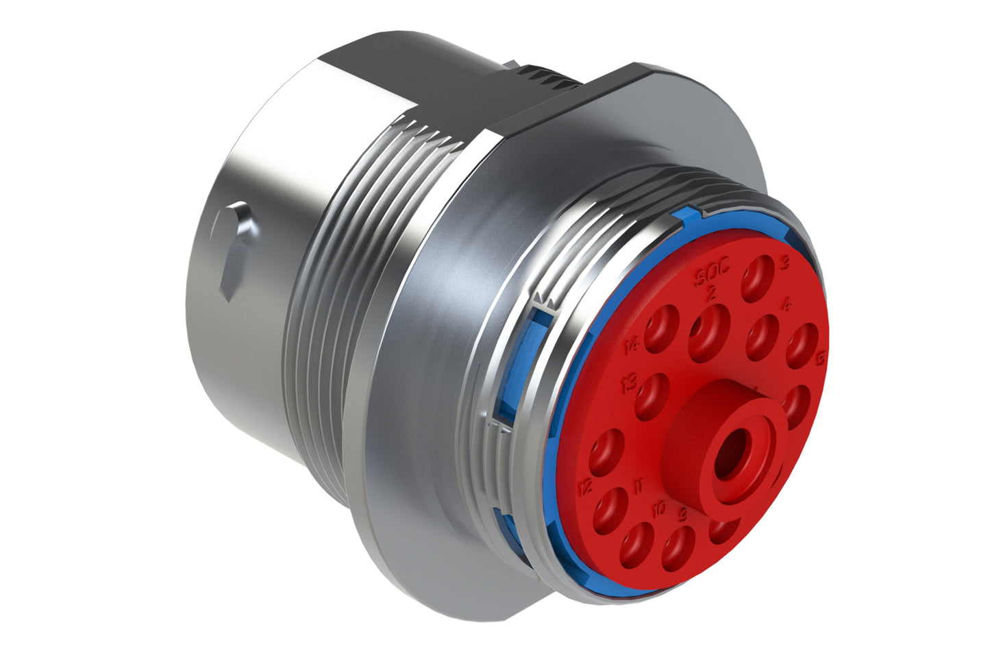 AHDM04-24-14SR 14 Position Receptacle, Socket, Shell Size 24, Reduced Diameter Seal (Blue Adapter). HD34-24-14SE