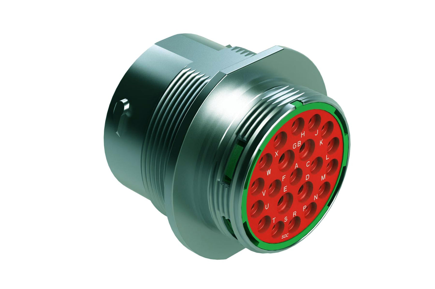 AHDM04-24-21SN 21 Position Receptacle, Shell Size 24, Socket, Standard Seal, Wide Thread. HD34-24-21SN