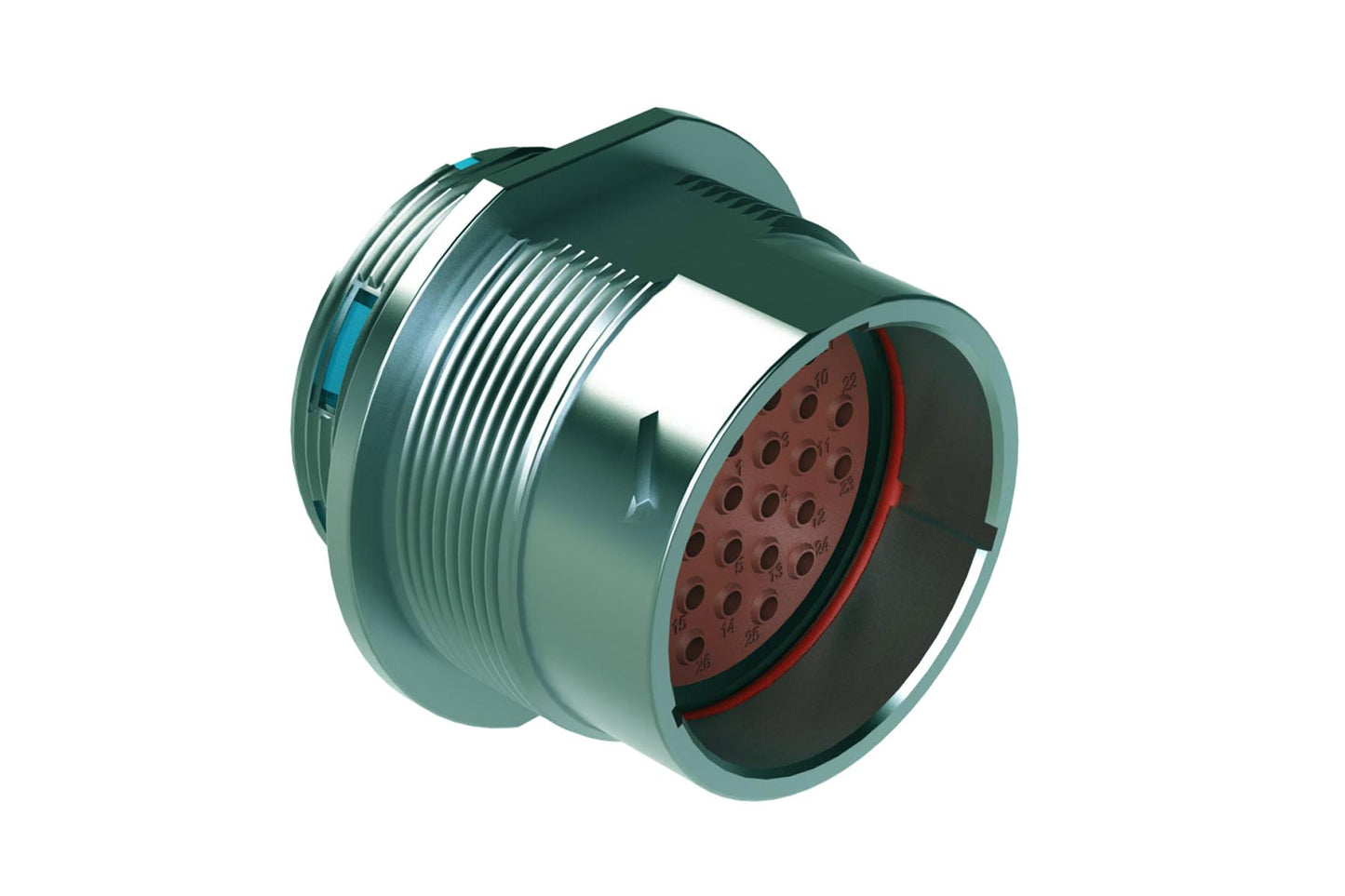 AHDM04-24-31PR 31 Position Receptacle, Size 24, Pin, Reduced Diameter Seal, Wide Thread. HD34-24-31PE
