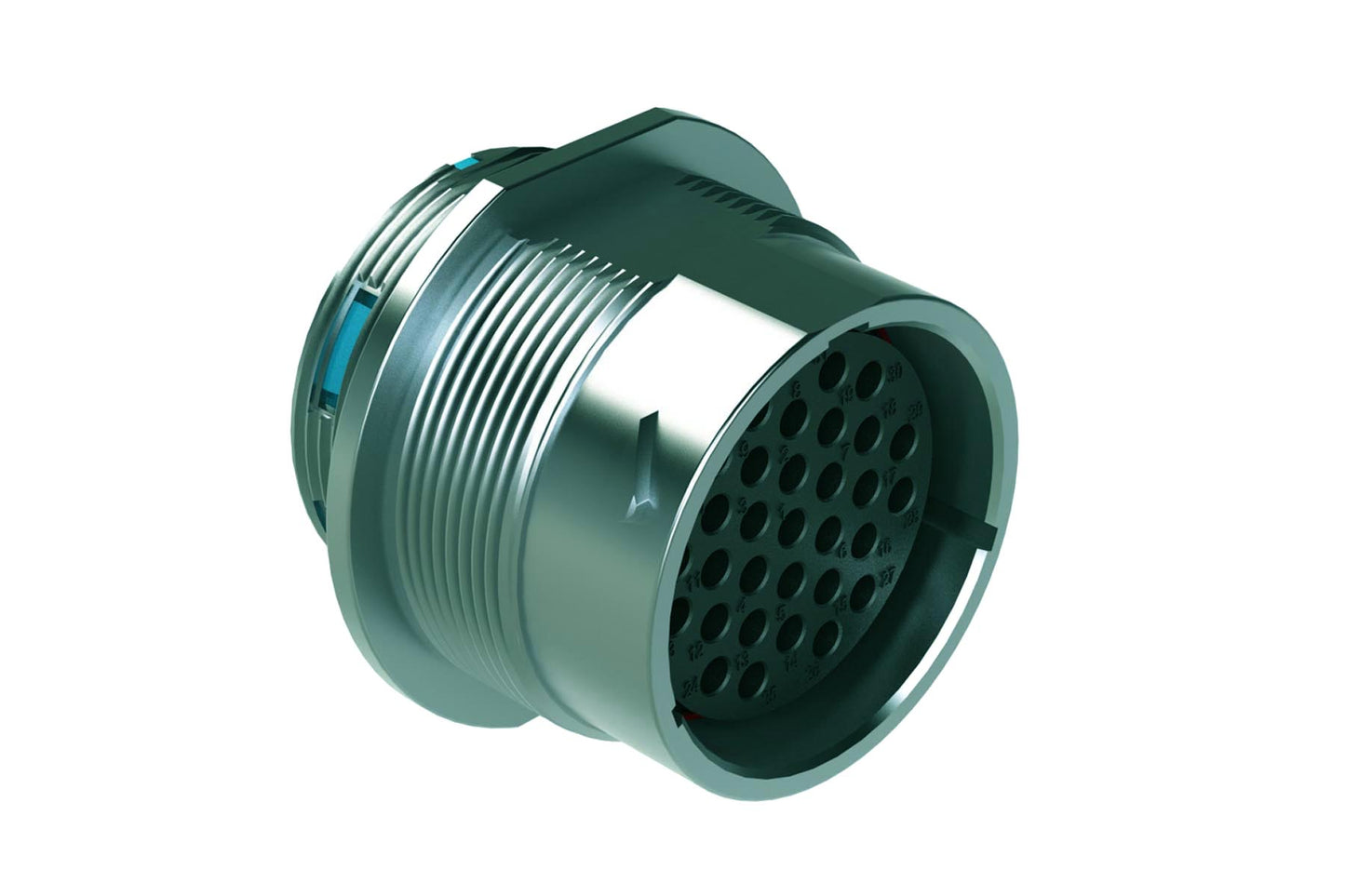AHDM04-24-31SR 31 Position Receptacle, Size 24, Socket, Reduced Diameter Seal, Wide Thread. HD34-24-31SE