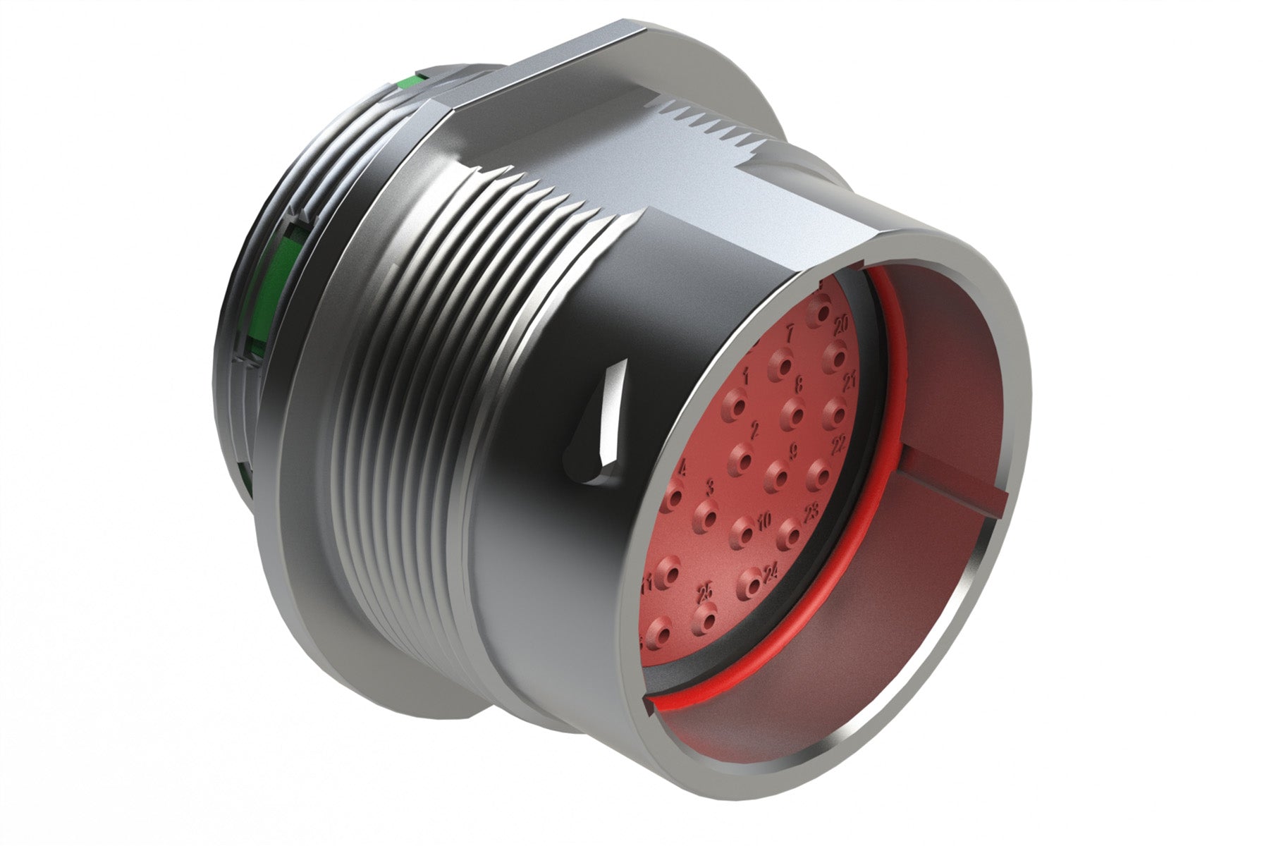 AHDM04-24-33PN 33 Position Receptacle, Shell Size 24, Pin, Plastic, No ...