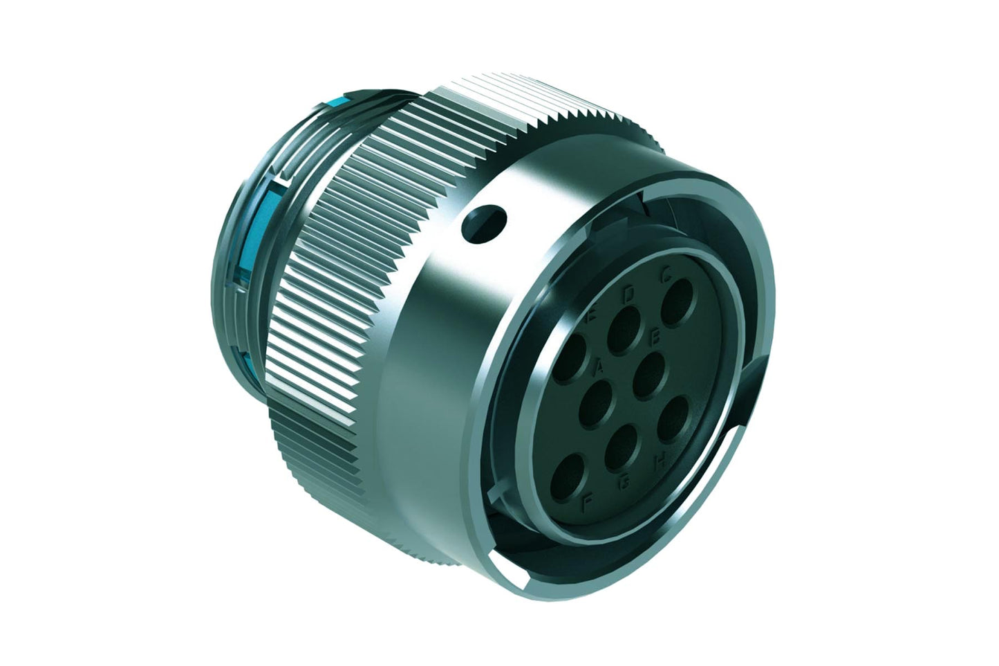 AHDM06-18-08SR 8 Position Plug, Shell Size 18, Socket, Reduced Diameter Seal, Wide Thread. HD36-18-8SE