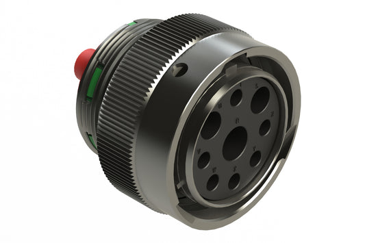 AHDM06-24-09SN 9 Position Plug, Socket, Shell Size 24, Normal Diameter Seal (Green Adapter), Wide Thread Adapter. HD36-24-9SN