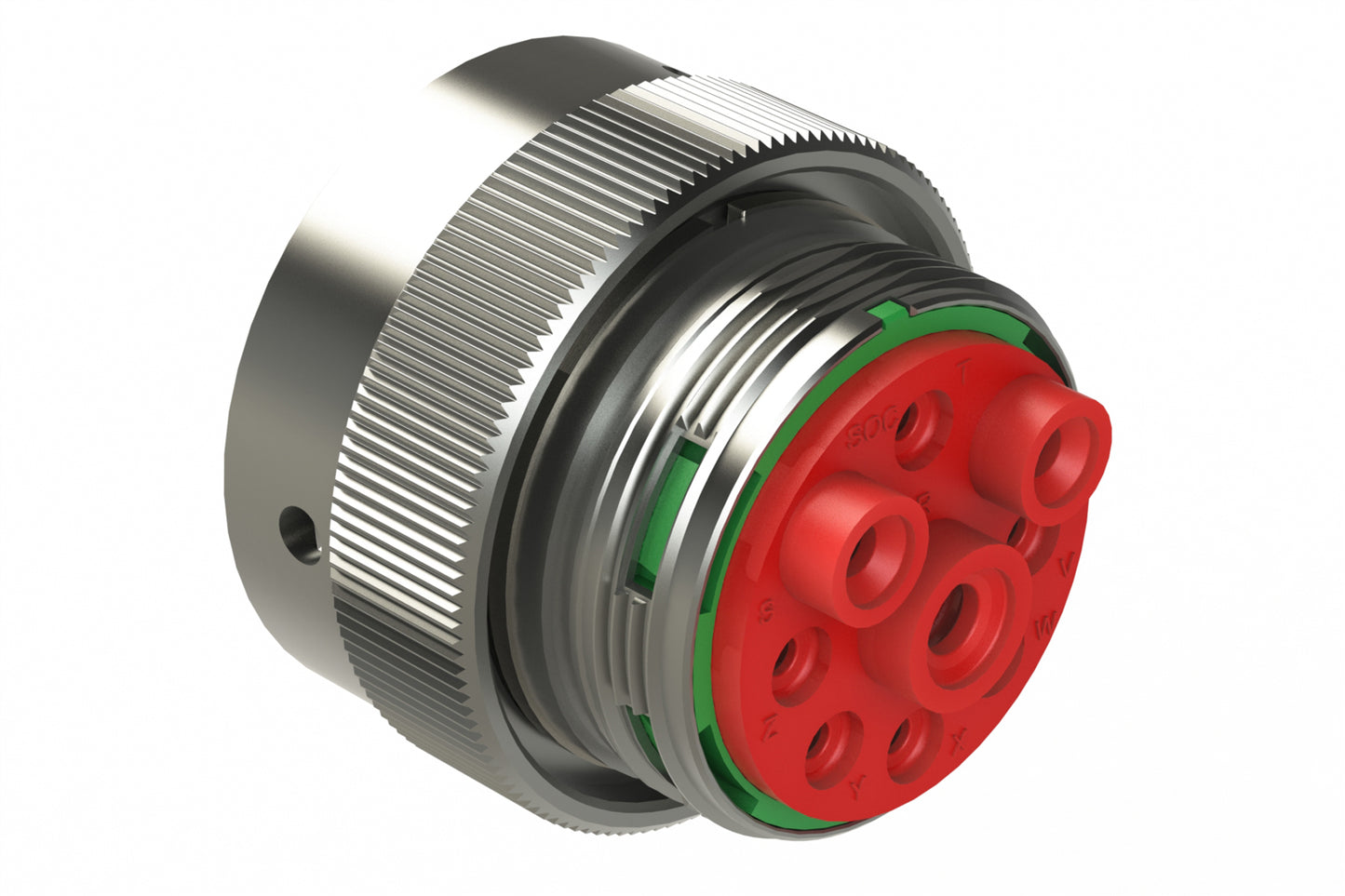 AHDM06-24-09SN 9 Position Plug, Socket, Shell Size 24, Normal Diameter Seal (Green Adapter), Wide Thread Adapter. HD36-24-9SN