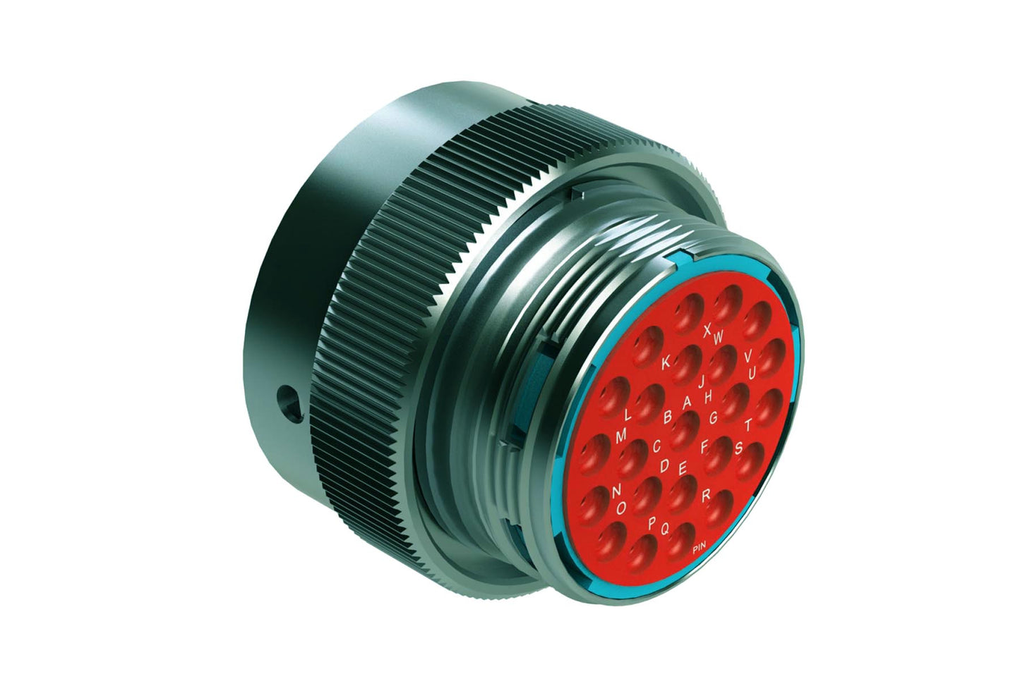 AHDM06-24-23PR 23 Position Plug, Shell Size 24, Pin, Reduced Diameter Seal, Wide Thread. HD36-24-23PE