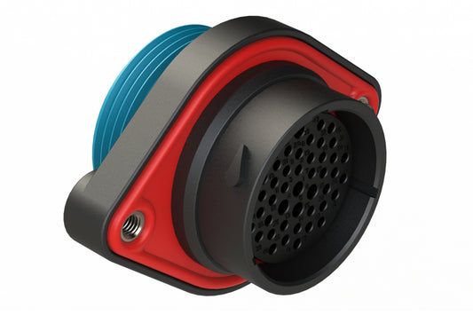 AHDP02-24-47SR-WTA 47 Position Panel Mount Receptacle, Socket, Reduced Diameter Seal (Blue Adapter), Wide Thread Adapter