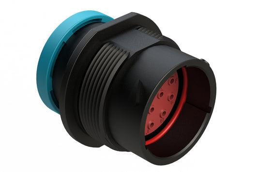 AHDP04-18-14PR-BRA 14 Position Receptacle, Pin, Shell Size 18, Reduced Diameter Seal (Blue Adapter), Backshell Ring Adapter. HDP24-18-14PE-L017