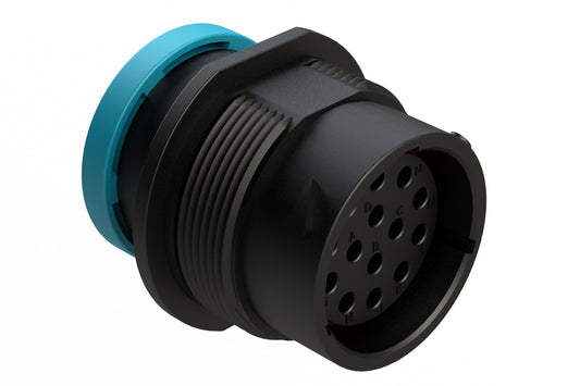 AHDP04-18-14SR-BRA 14 Position Receptacle, Socket, Shell Size 18, Reduced Diameter Seal (Blue Adapter), Backshell Ring Adapter. HDP24-18-14SE-L017