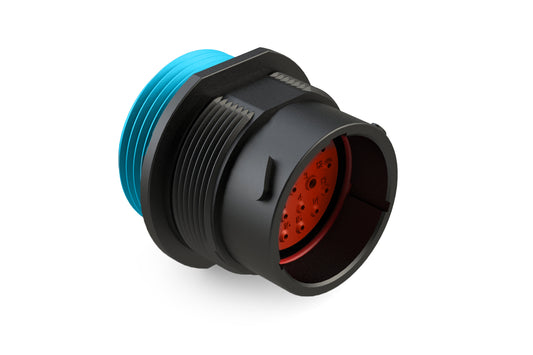 AHDP04-18-20PR-WTA 20 Position Receptacle, Pin, Shell Size 18, Reduced Diameter Seal (Blue Adapter), Wide Thread Adapter. HDP24-18-20PE-L024