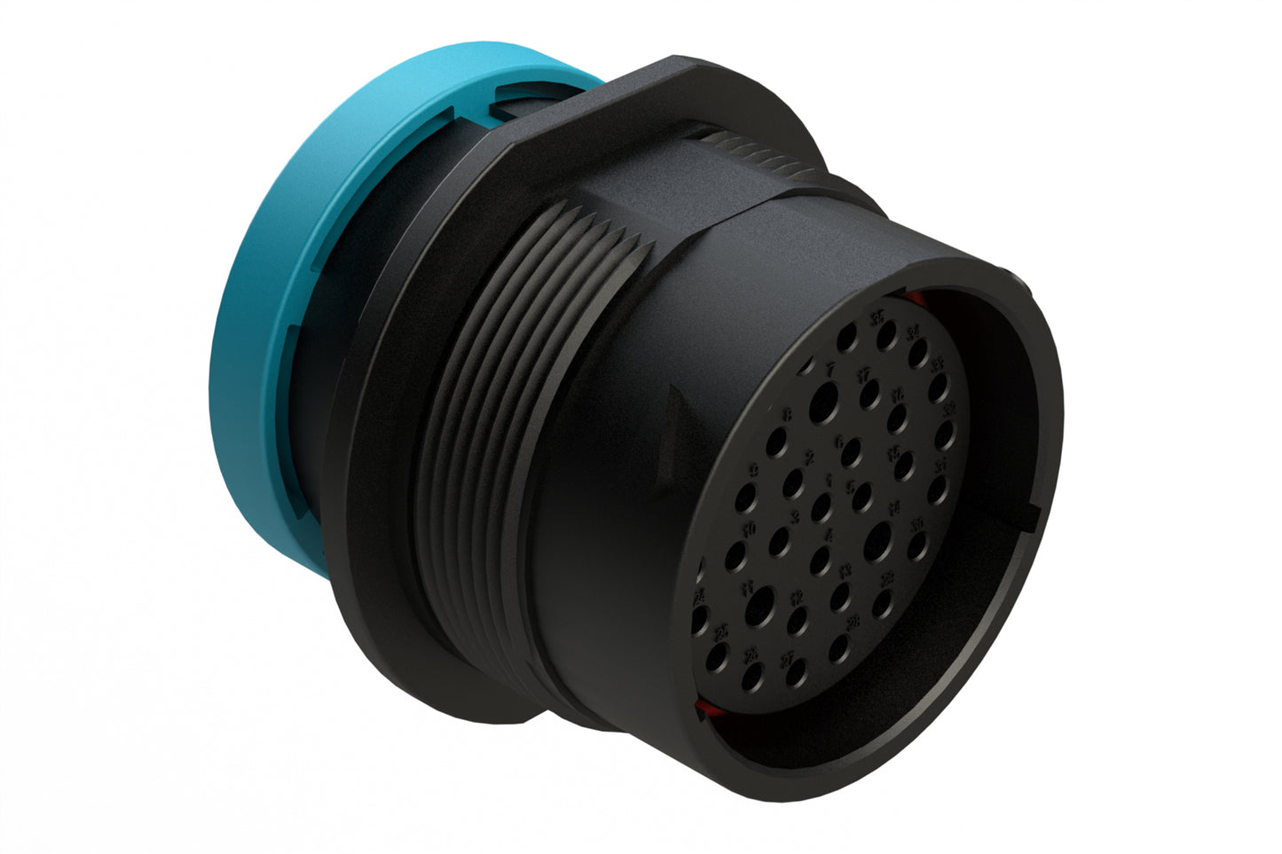 AHDP04-24-35SR-BRA 35 Position Receptacle, Socket, Shell Size 24, Reduced Diameter Seal (Blue Adapter), Backshell Ring Adapter