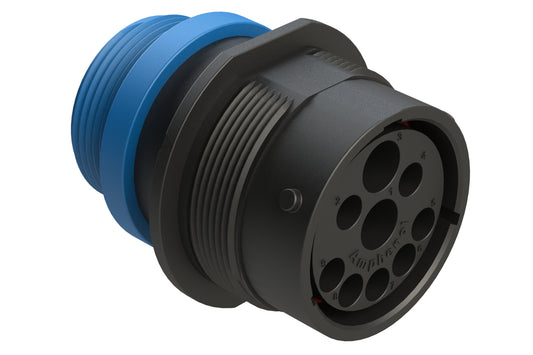 AHDP04-24-91PR16-STA 9 Position Receptacle, Pin, ISOBUS, Shell Size 24, Reduced Diameter Seal (Blue Adapter), Small Thread Adapter