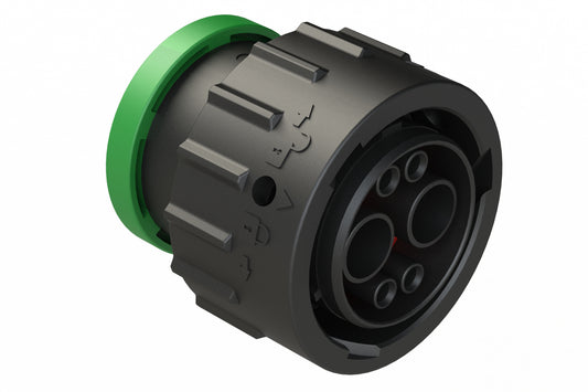 AHDP06-18-06PN-BRA 6 Position Plug Pin, Shell Size 18, Normal Diameter Seal (Green Adapter), Backshell Ring Adapter