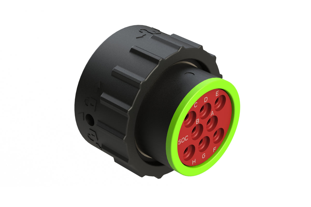 AHDP06-18-08SN-SRA 8 Position Plug, Socket, Shell Size 18, Normal Diam ...