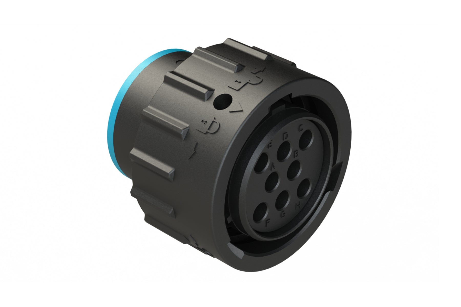 AHDP06-18-08SR-SRA 8 Position Plug, Socket, Shell Size 18, Reduced Dia ...